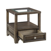 GLASS TOP END TABLE 3624-04