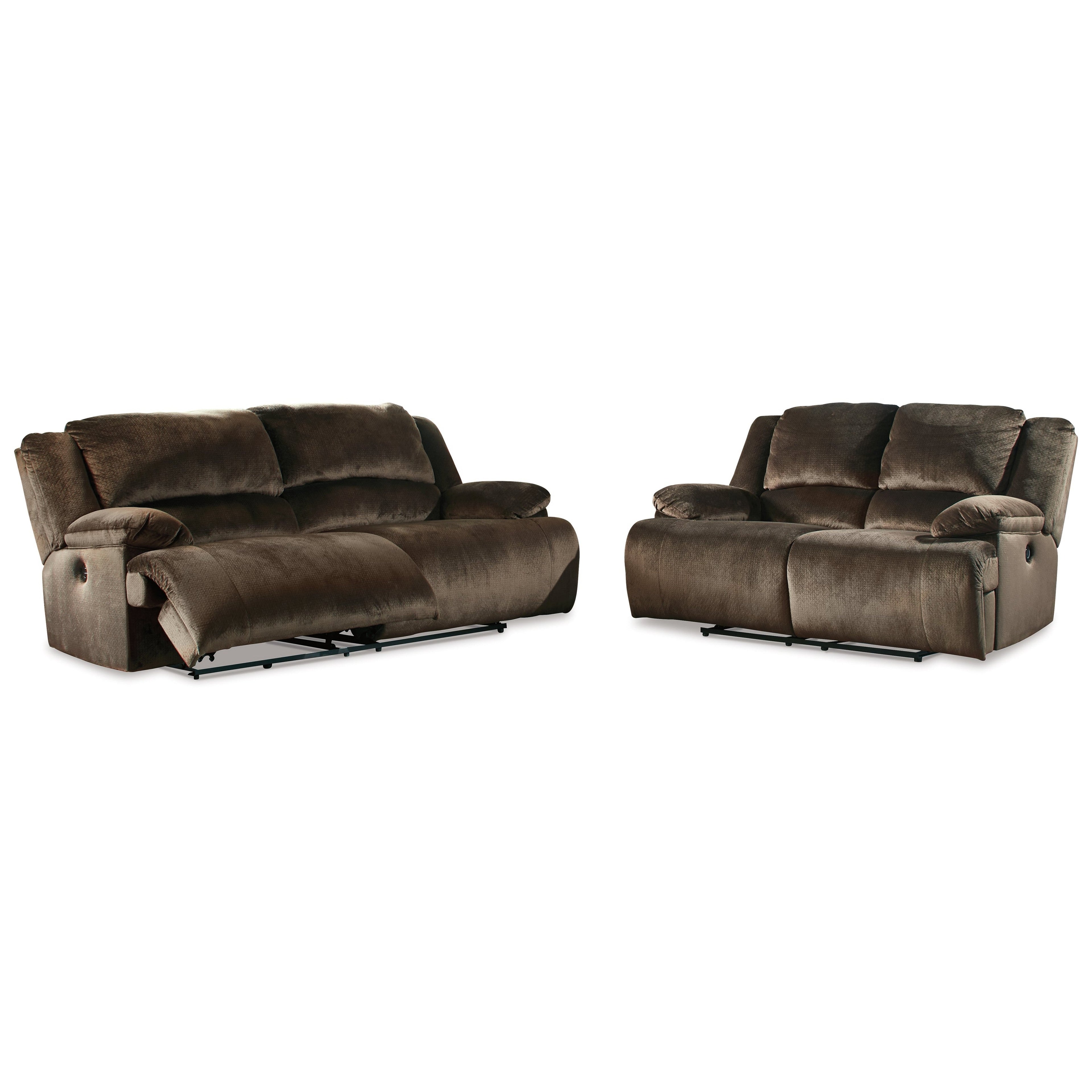 Clonmel Power Reclining Sofa and Loveseat Ash-36504U2