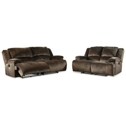 Clonmel Power Reclining Sofa and Loveseat Ash-36504U2