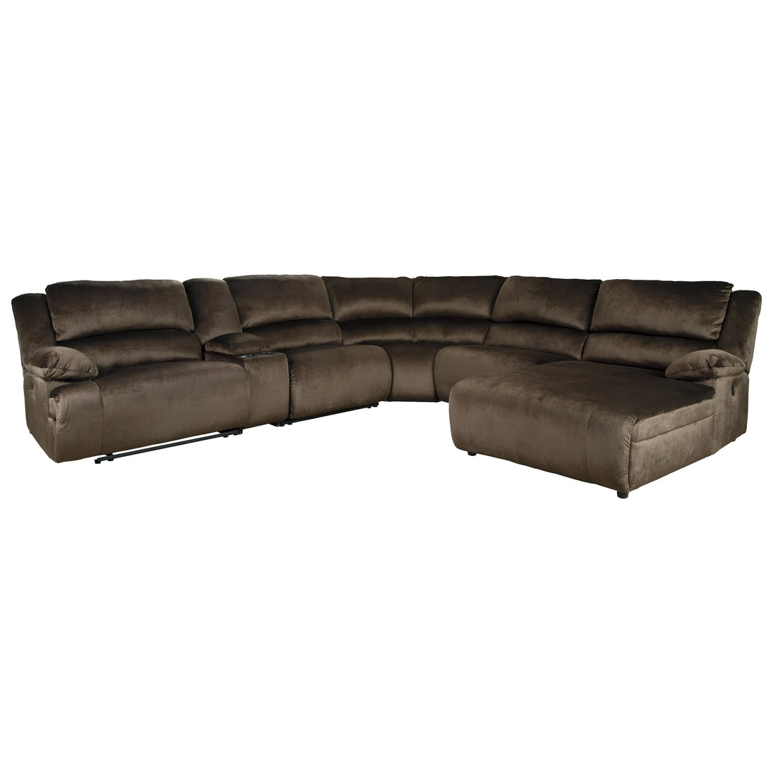 Clonmel 6-Piece Power Reclining Sectional with Chaise Ash-36504S23