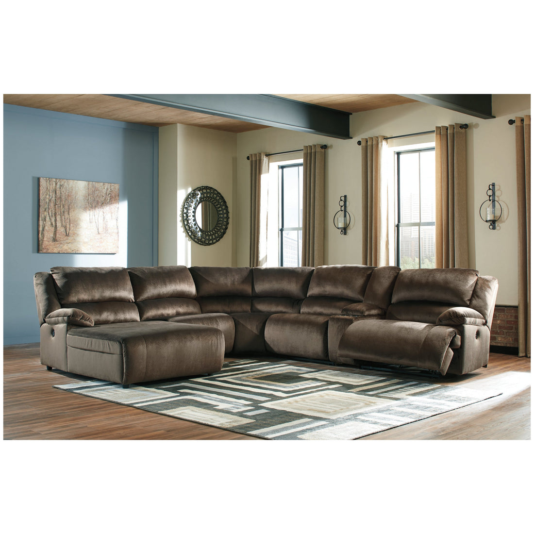 Clonmel 6-Piece Power Reclining Sectional with Chaise