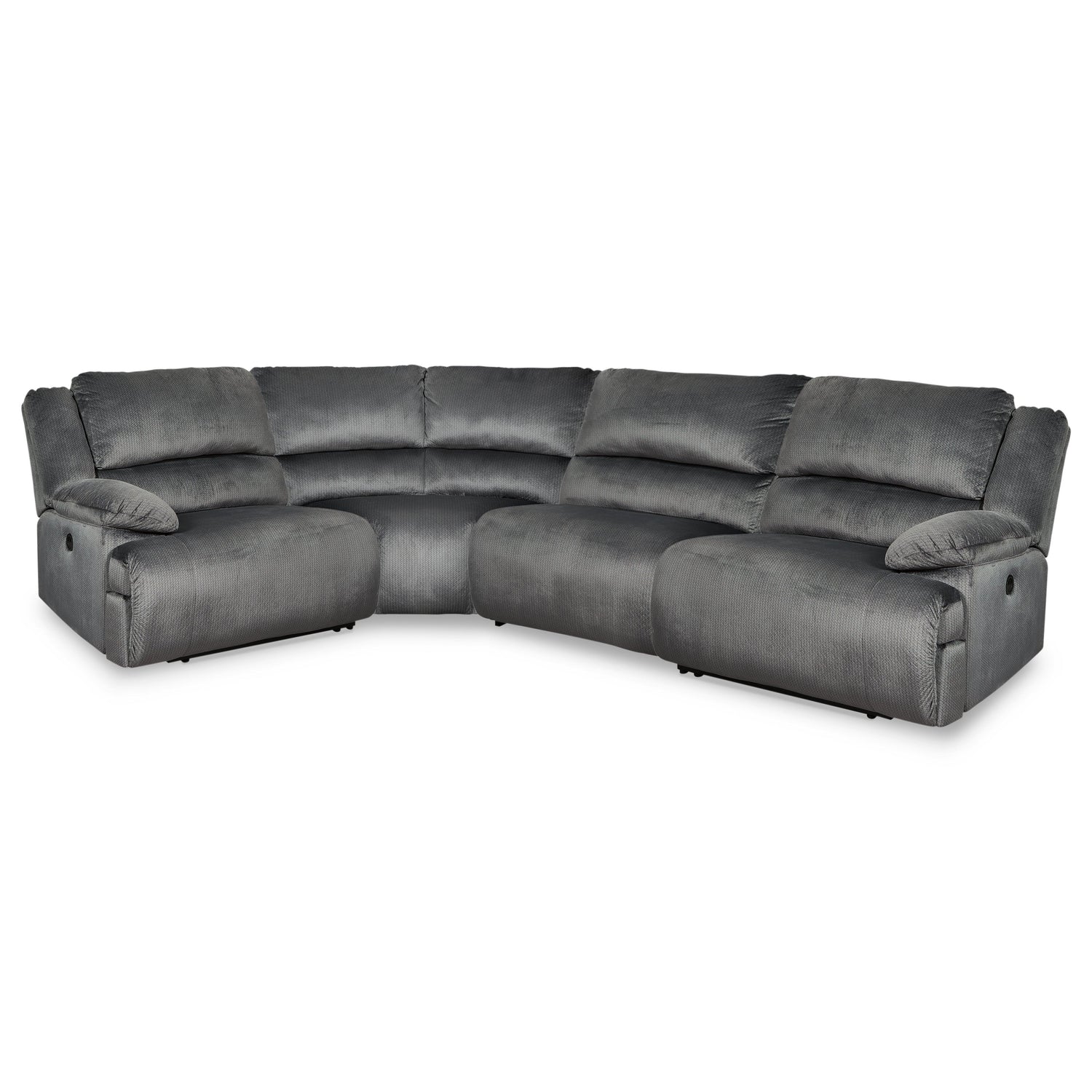 Clonmel 4-Piece Power Reclining Sectional Ash-36504S35