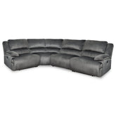 Clonmel 4-Piece Power Reclining Sectional Ash-36504S35
