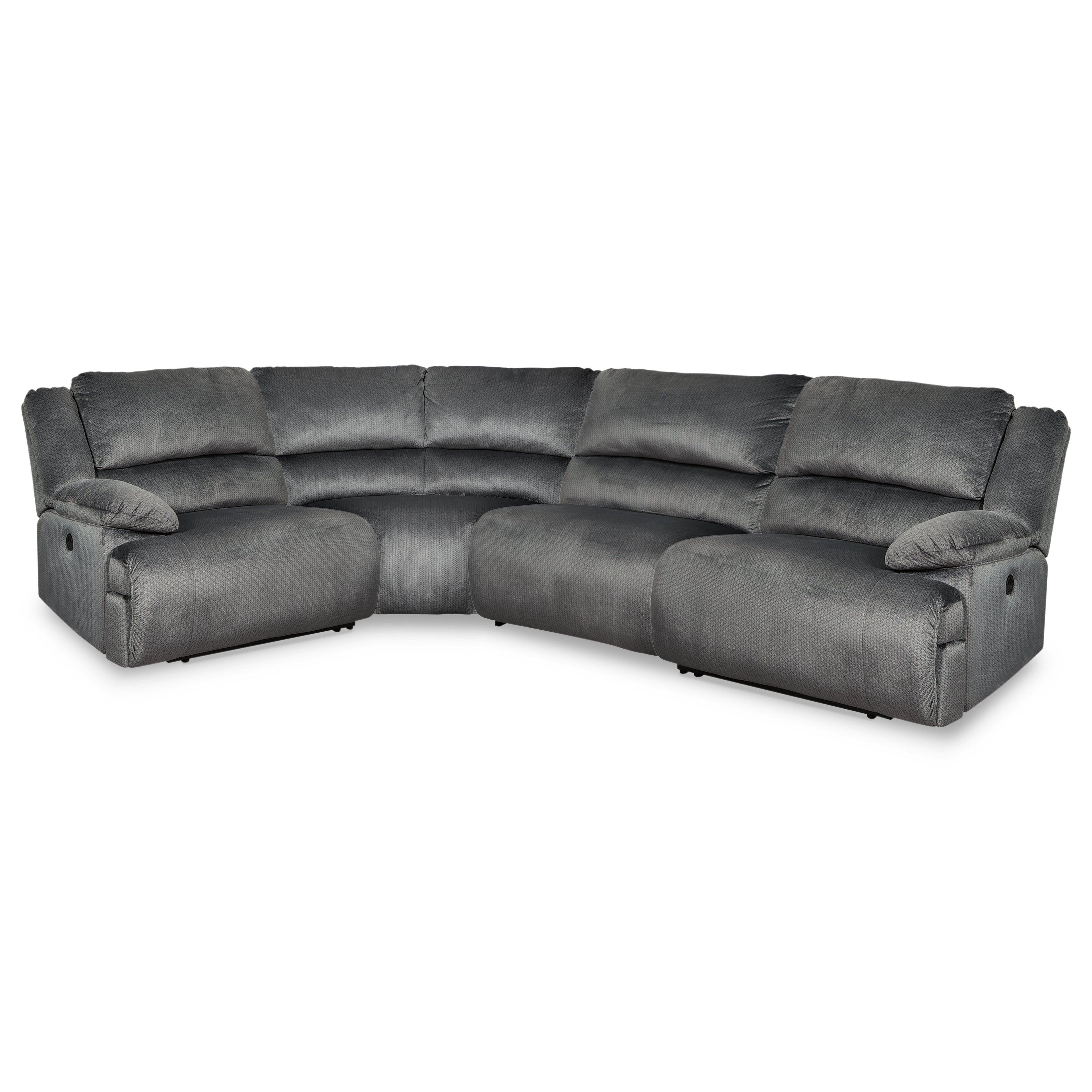 Clonmel 4-Piece Power Reclining Sectional Ash-36504S35