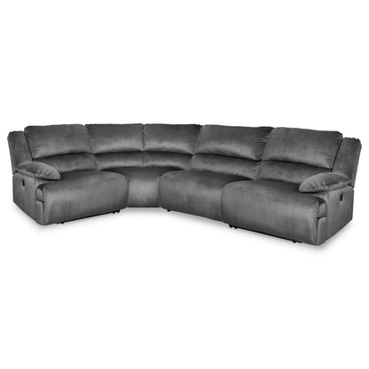 Clonmel 4-Piece Power Reclining Sectional Ash-36504S35