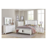 (3) California King Platform Bed with LED Lighting and Footboard Storage 1616WK-1CK*