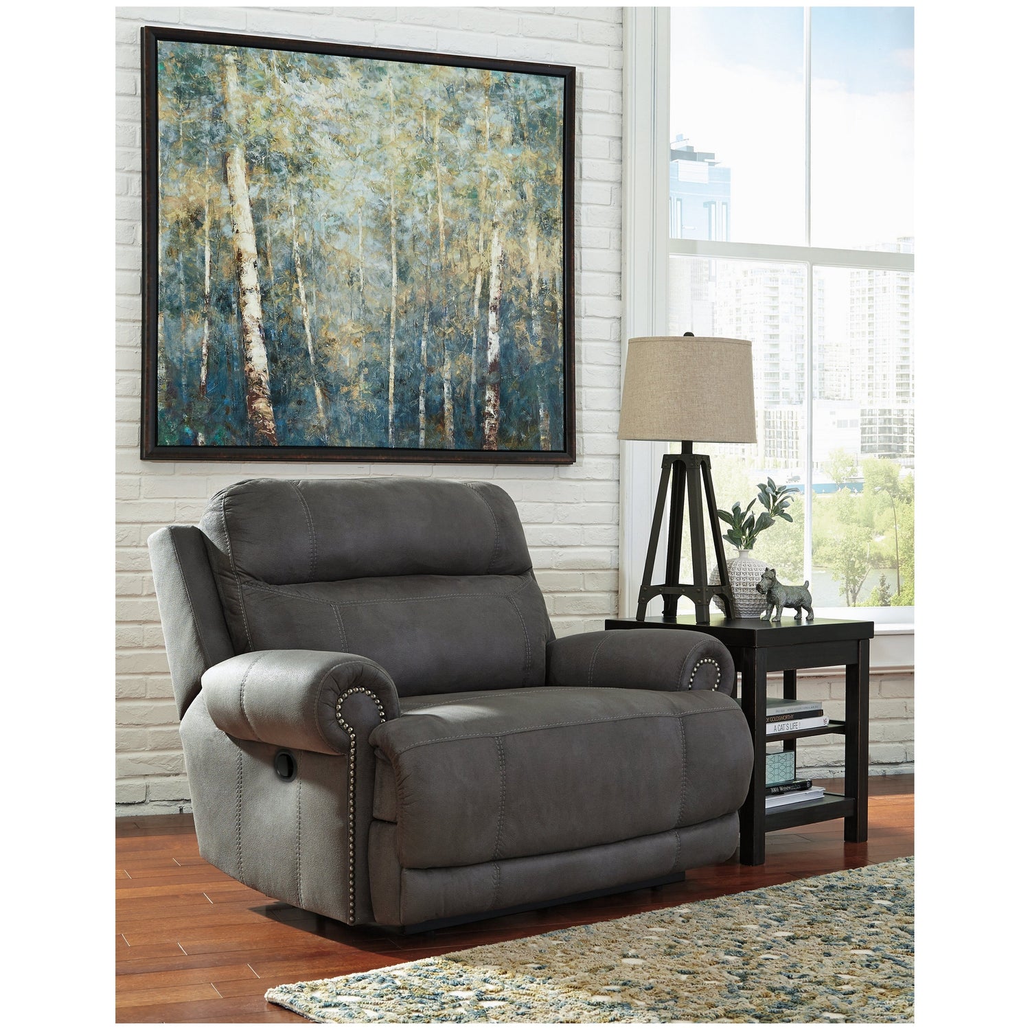 Austere Oversized Recliner Ash-3840152