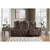 Game Zone Power Reclining Sofa Ash-3850115