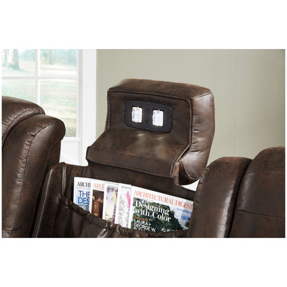 Game Zone Power Reclining Sofa Ash-3850115