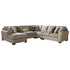 Pantomine 5-Piece Sectional with Chaise Ash-39122S1