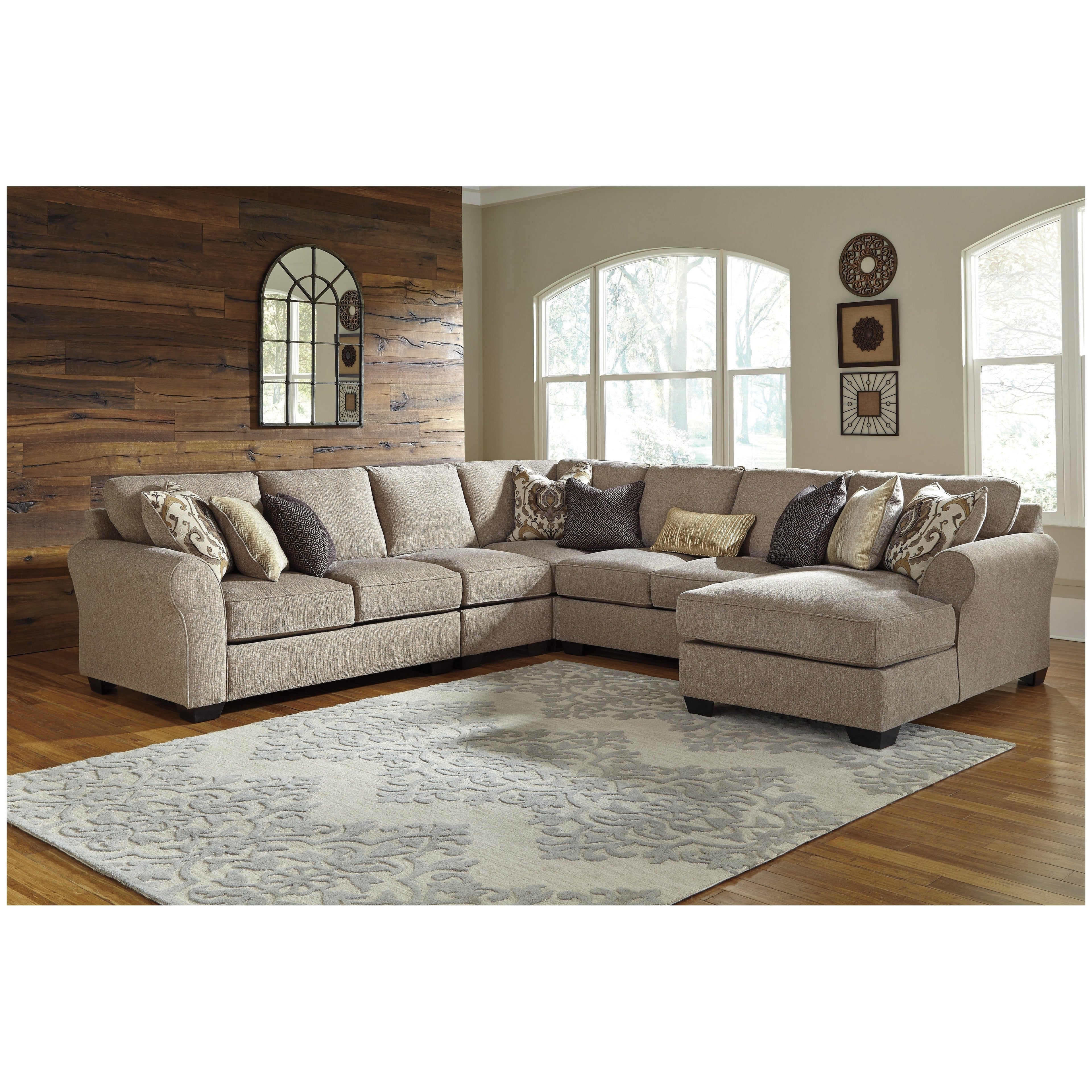 Pantomine 5-Piece Sectional with Chaise Ash-39122S4