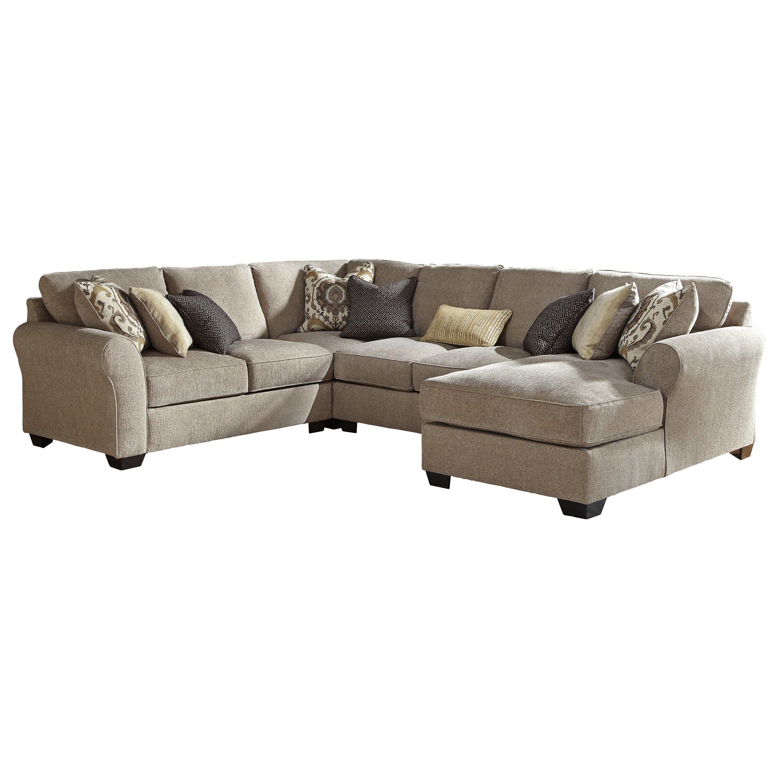 Pantomine 4-Piece Sectional with Chaise Ash-39122S6