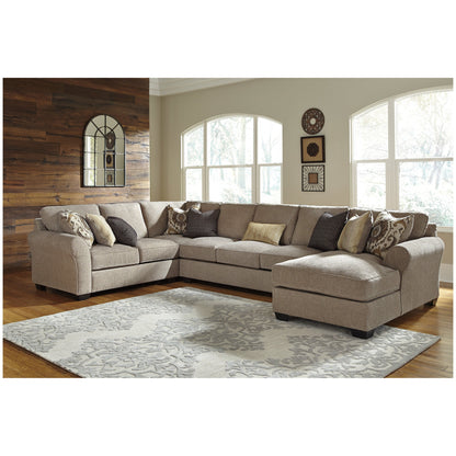 Pantomine 4-Piece Sectional with Chaise Ash-39122S8