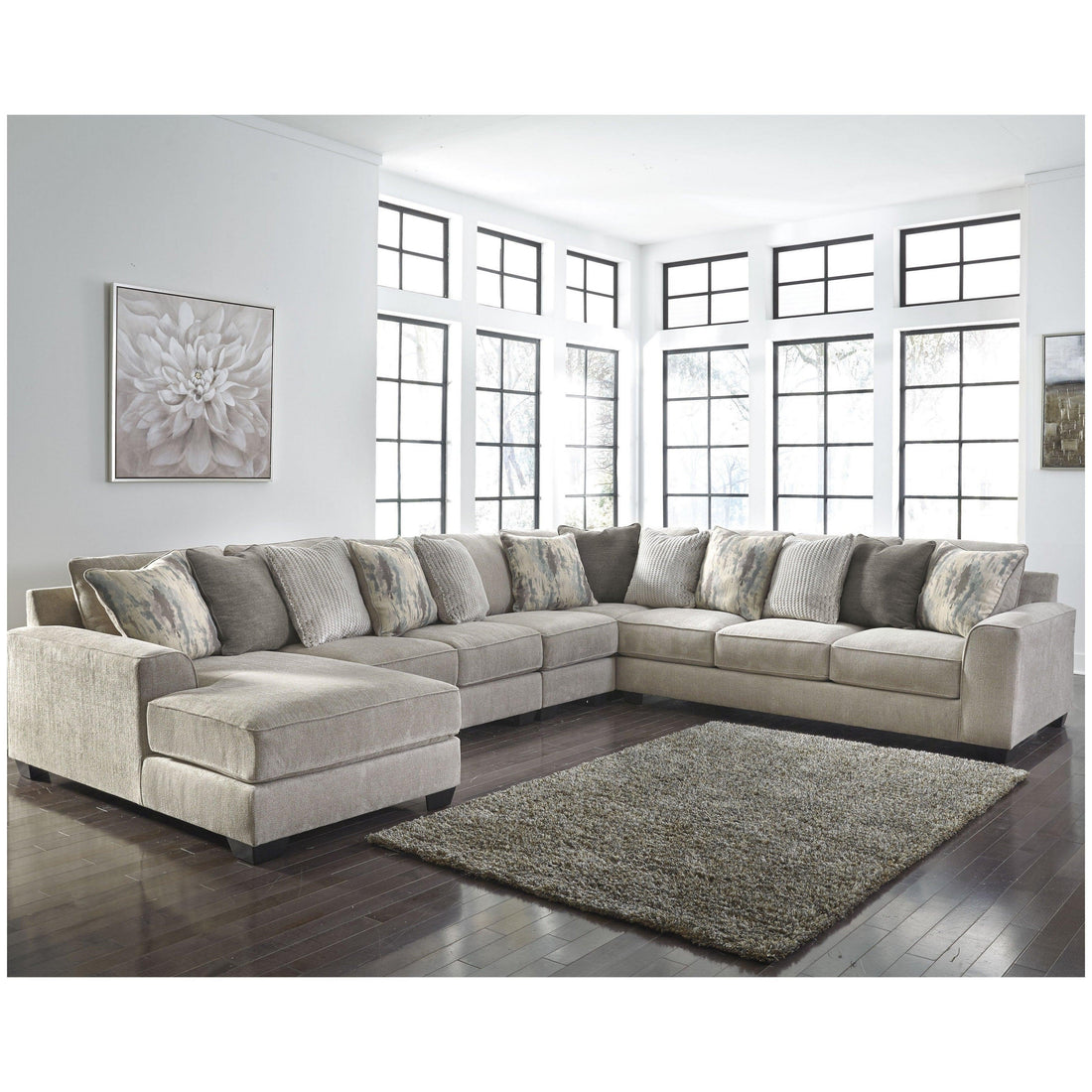 Ardsley 5-Piece Sectional with Chaise Ash-39504S7