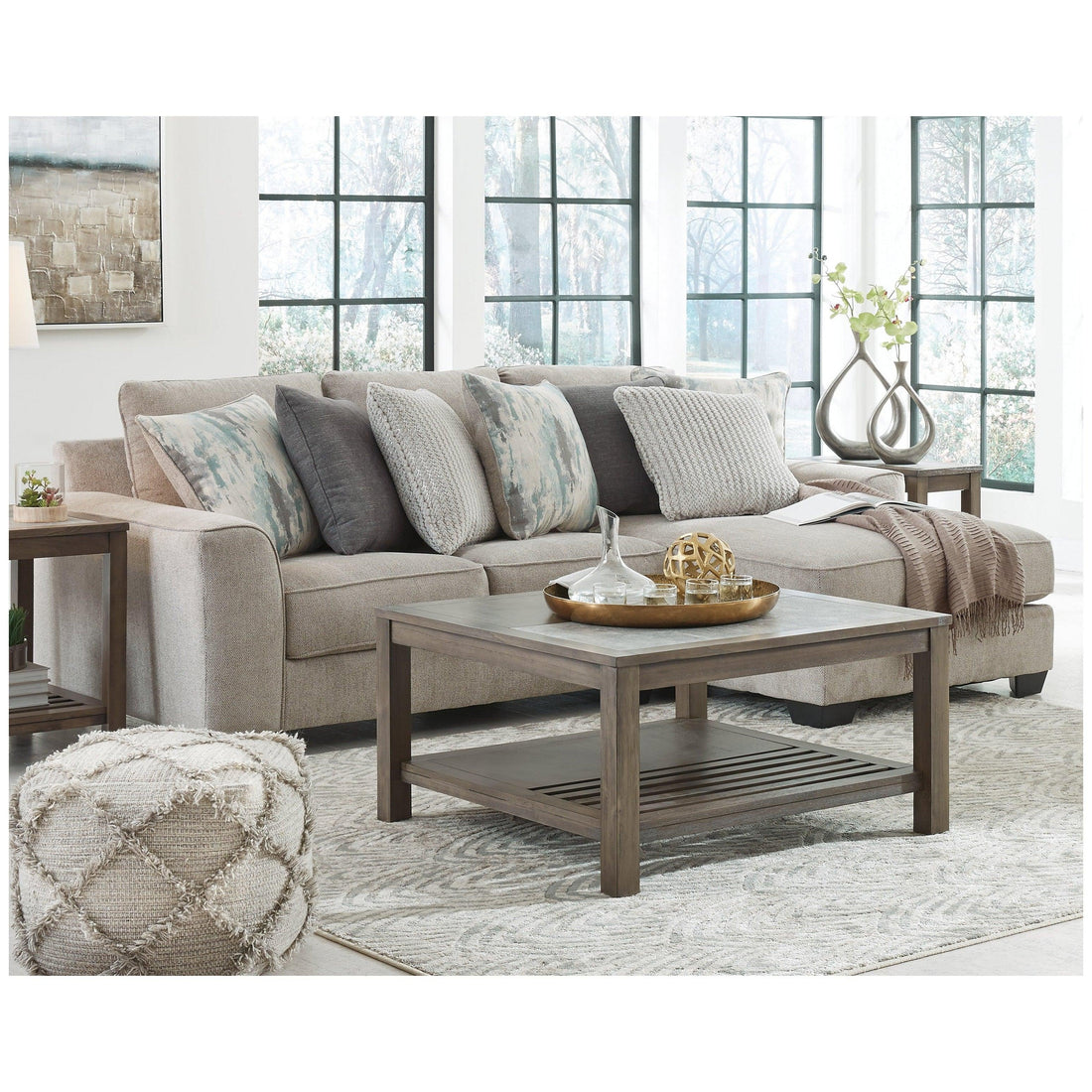 Ardsley 2-Piece Sectional with Chaise Ash-39504S13