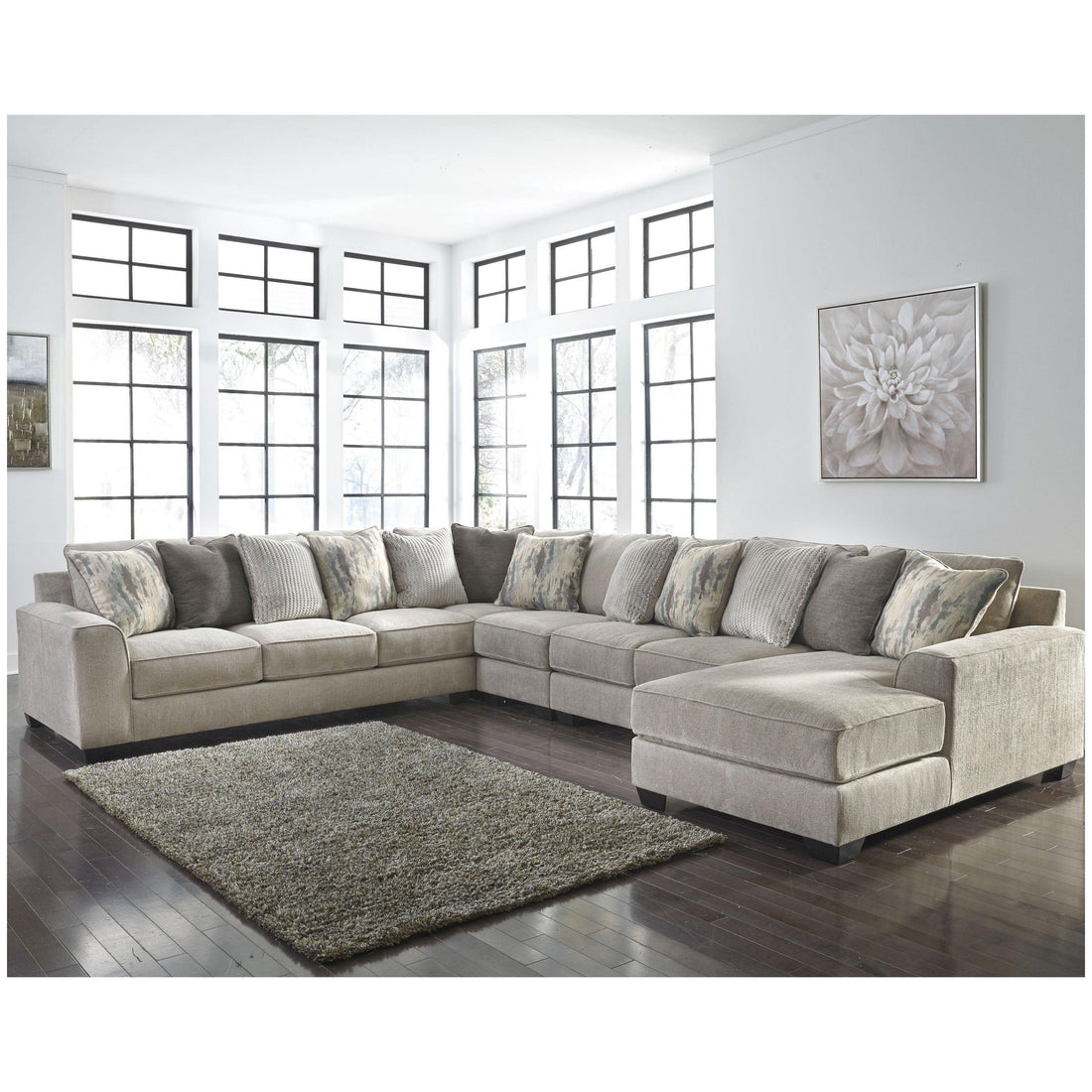 Ardsley 5-Piece Sectional with Chaise Ash-39504S8