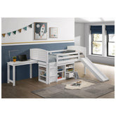 Millie Twin Workstation Loft Bed White 400330T