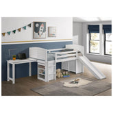 Millie Twin Workstation Loft Bed White 400330T
