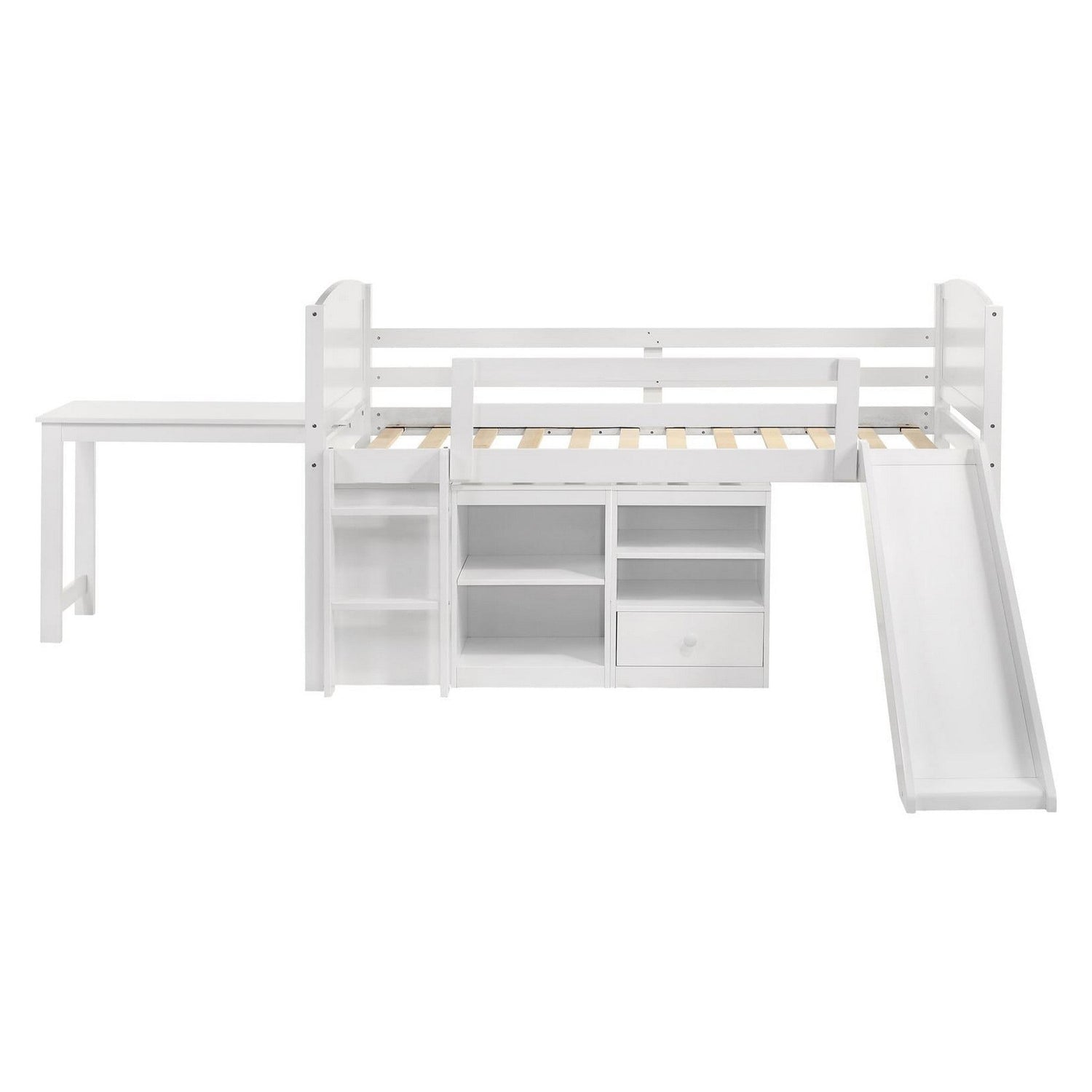 Millie Twin Workstation Loft Bed White 400330T