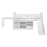 Millie Twin Workstation Loft Bed White 400330T