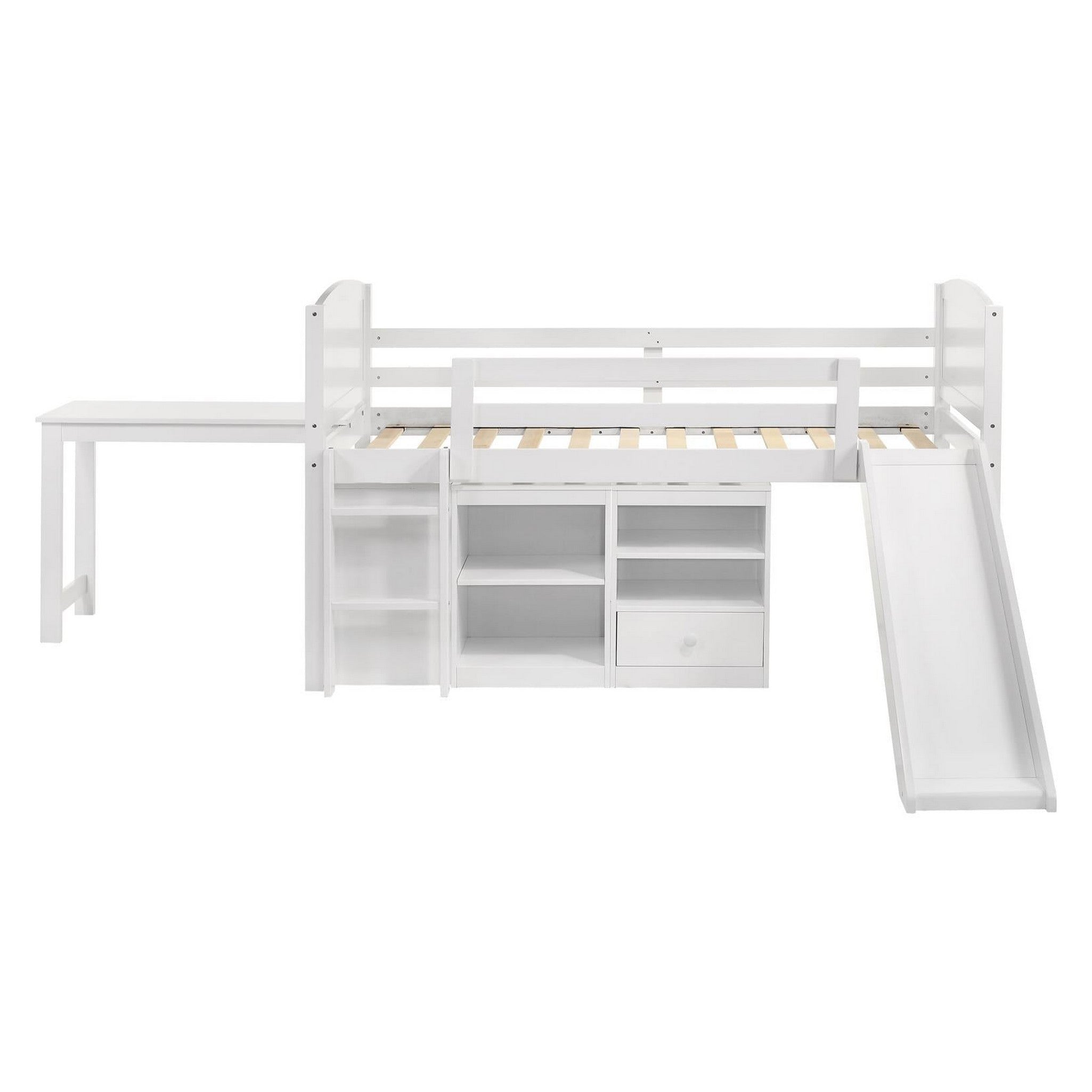 Millie Twin Workstation Loft Bed White 400330T