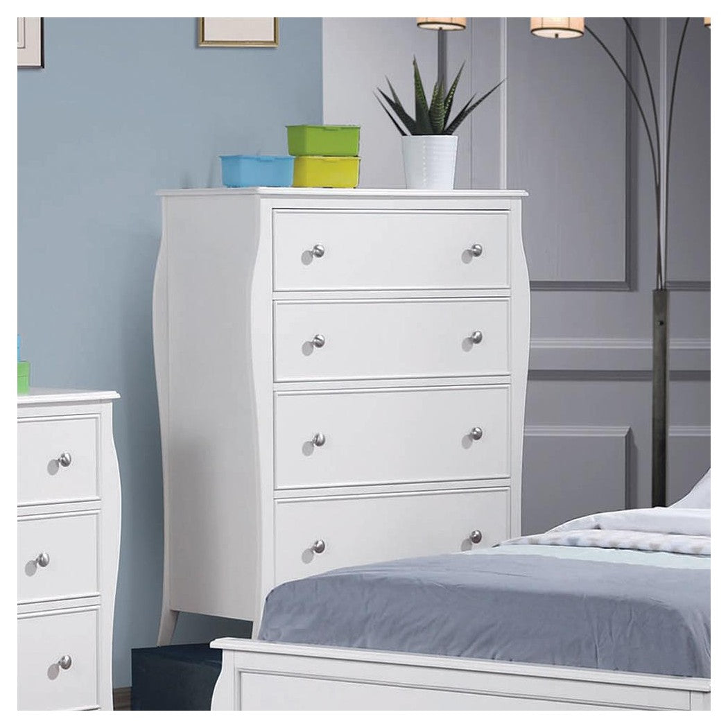 Dominique 4-drawer Chest White 400565