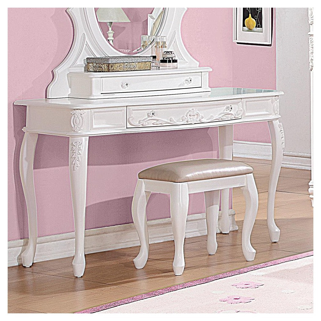 Caroline 1-drawer Vanity Desk White 400726