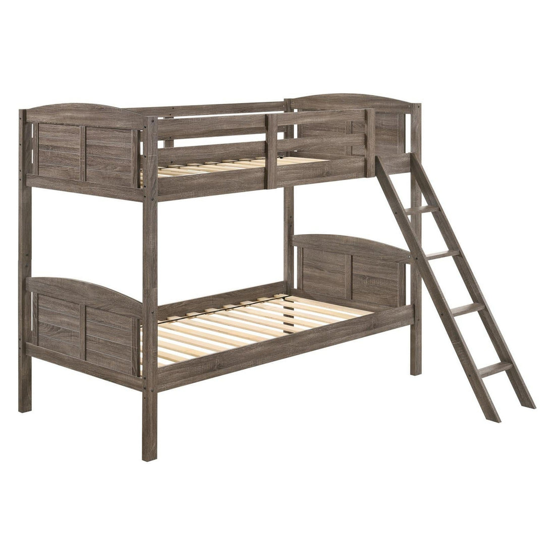 Flynn Twin over Twin Bunk Bed Weathered Brown 400808