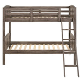 Flynn Twin over Twin Bunk Bed Weathered Brown 400808