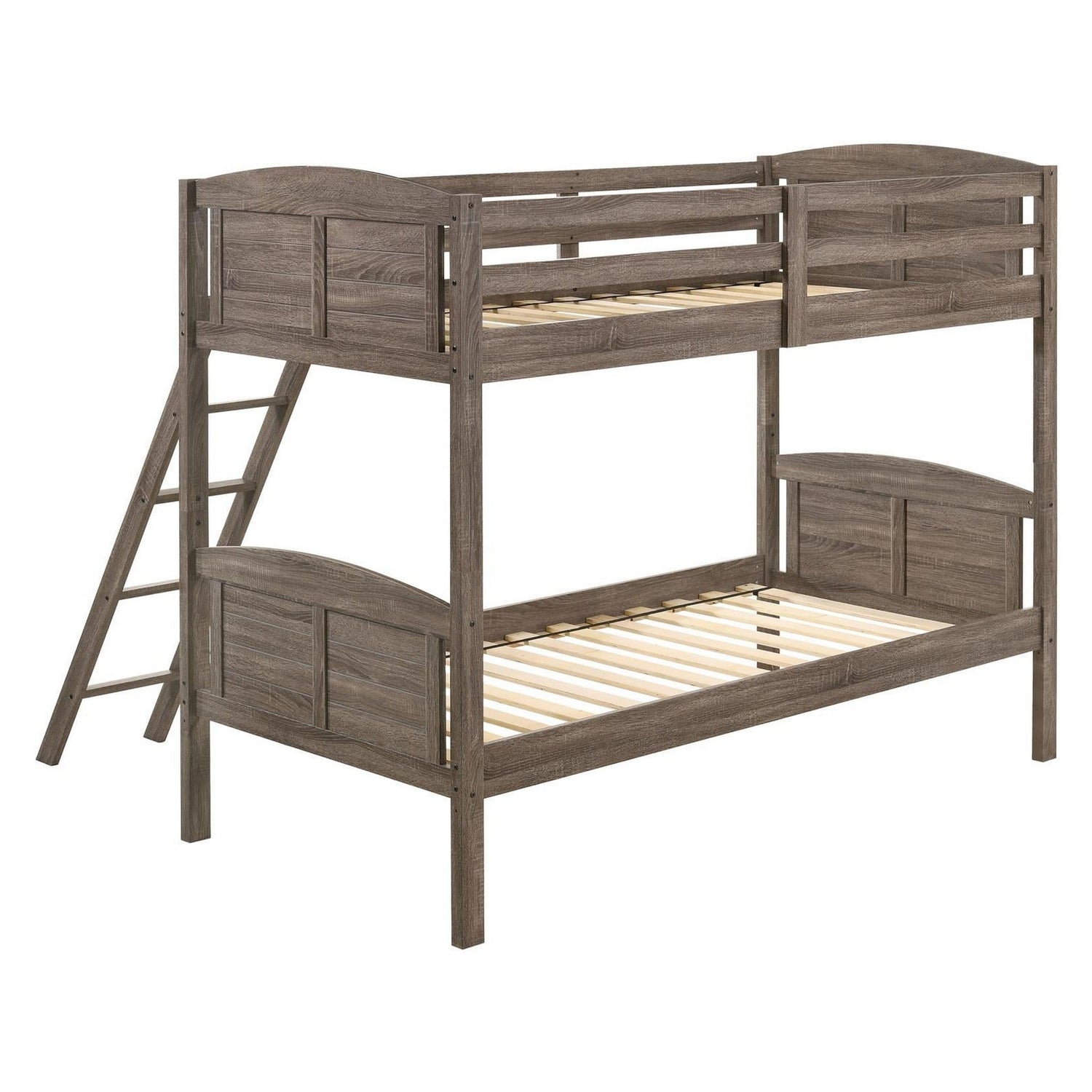 Flynn Twin over Twin Bunk Bed Weathered Brown 400808