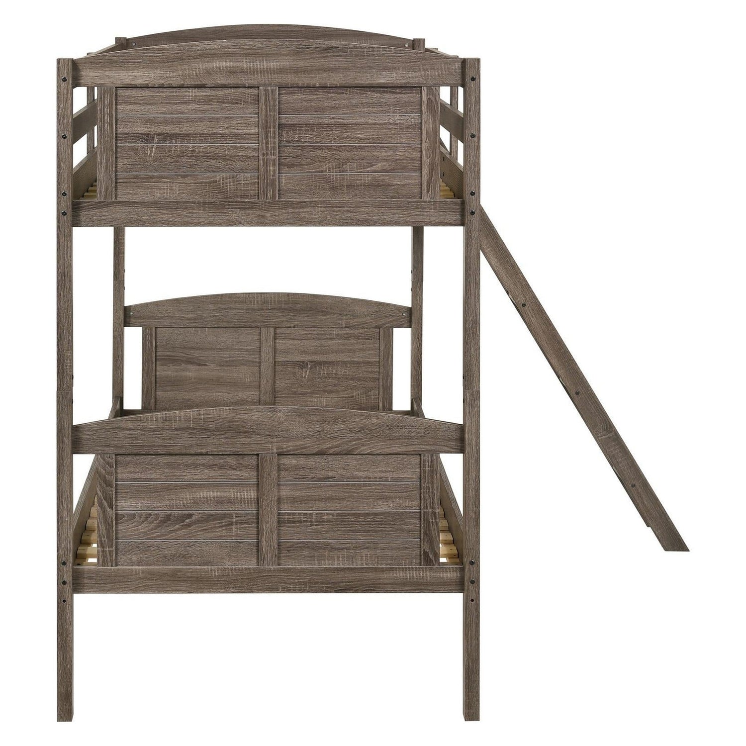 Flynn Twin over Twin Bunk Bed Weathered Brown 400808