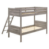 Ryder Twin over Twin Bunk Bed Weathered Taupe 400818