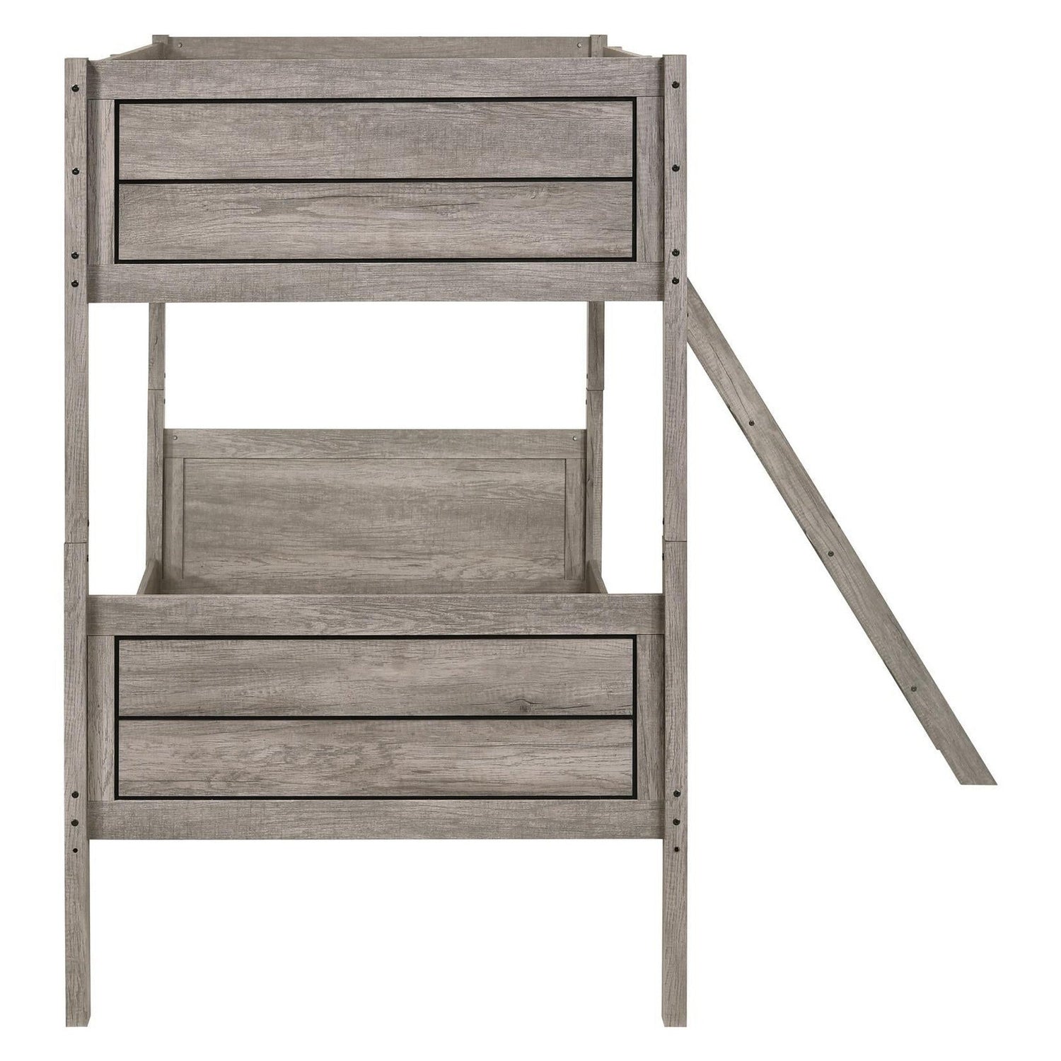 Ryder Twin over Twin Bunk Bed Weathered Taupe 400818