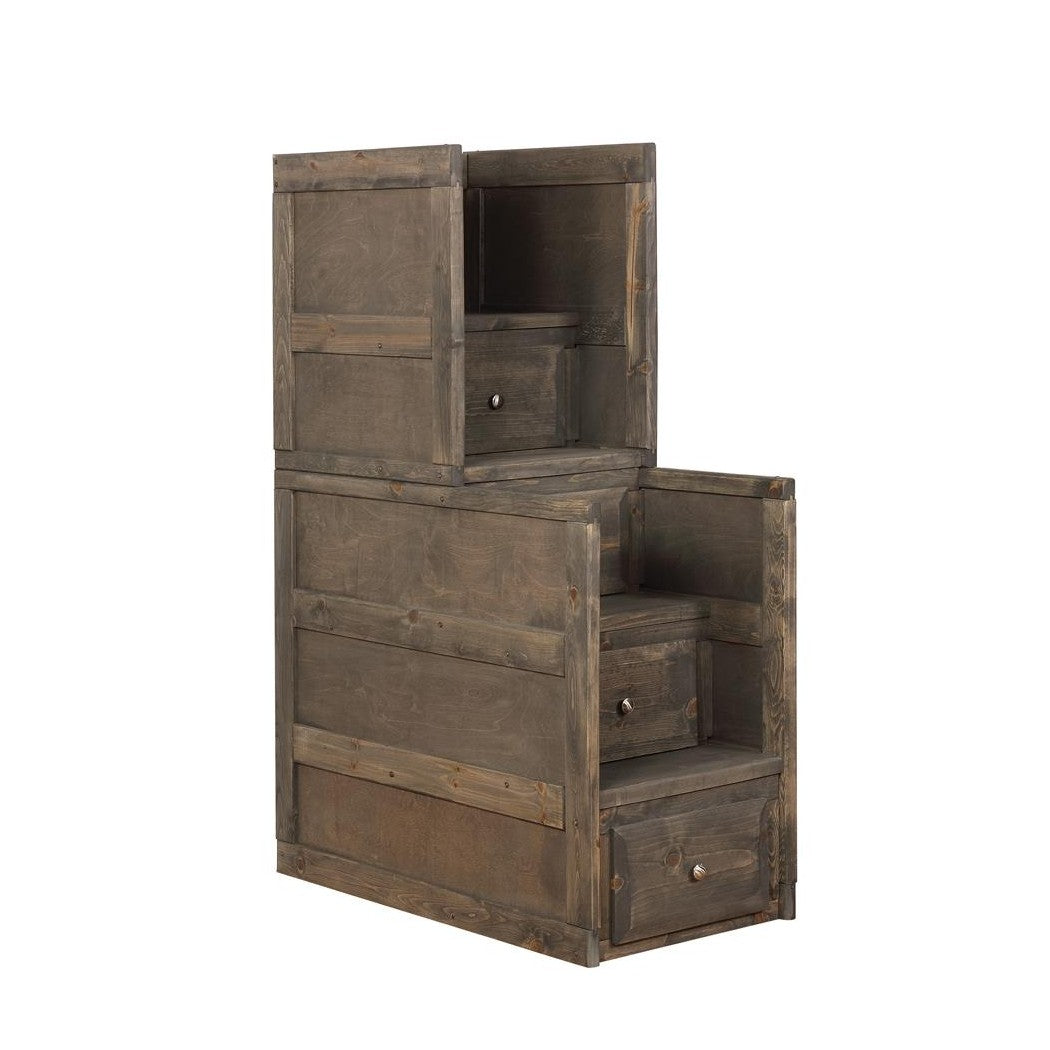 Wrangle Hill 4-drawer Stairway Chest Gun Smoke 400834