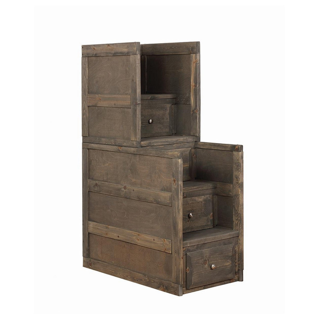 Wrangle Hill 4-drawer Stairway Chest Gun Smoke 400834