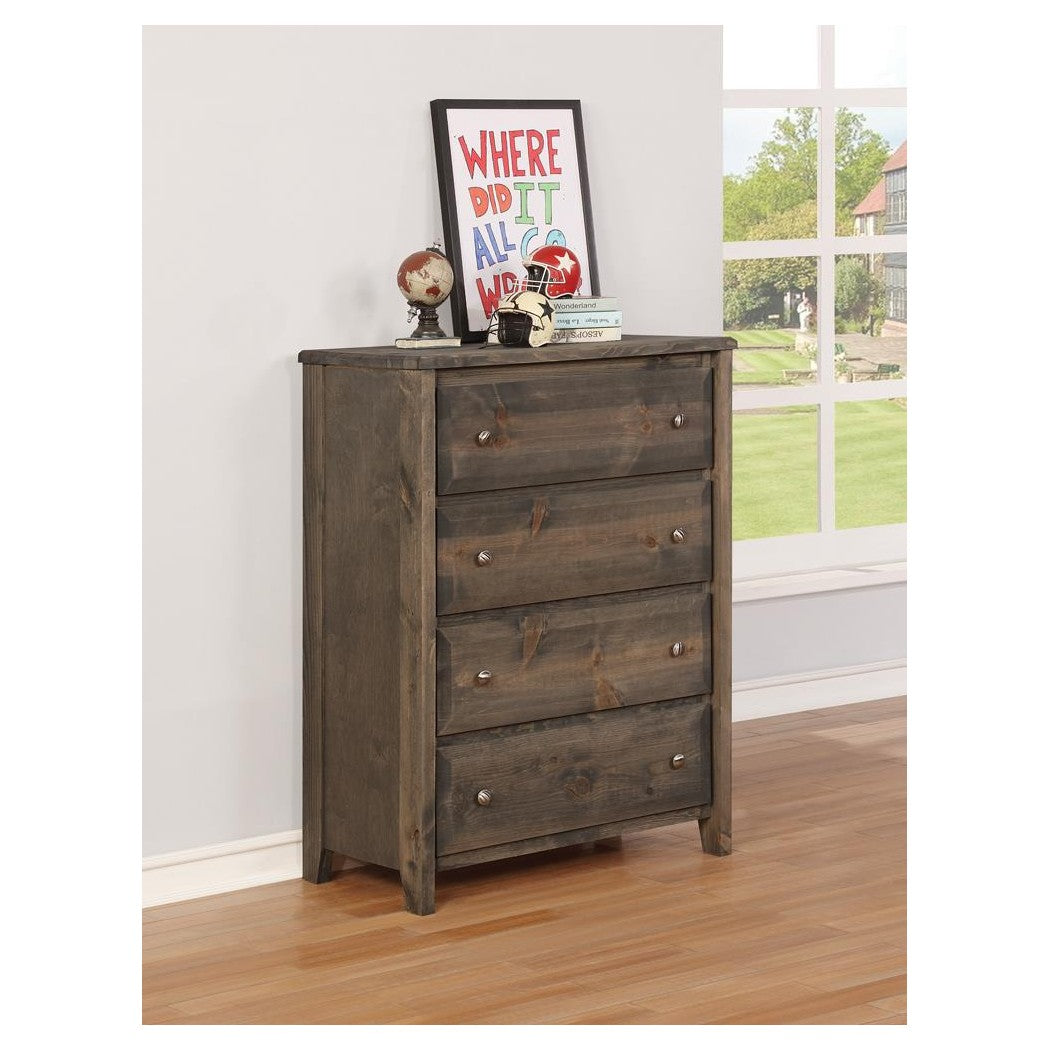 Wrangle Hill 4-drawer Chest Gun Smoke 400835