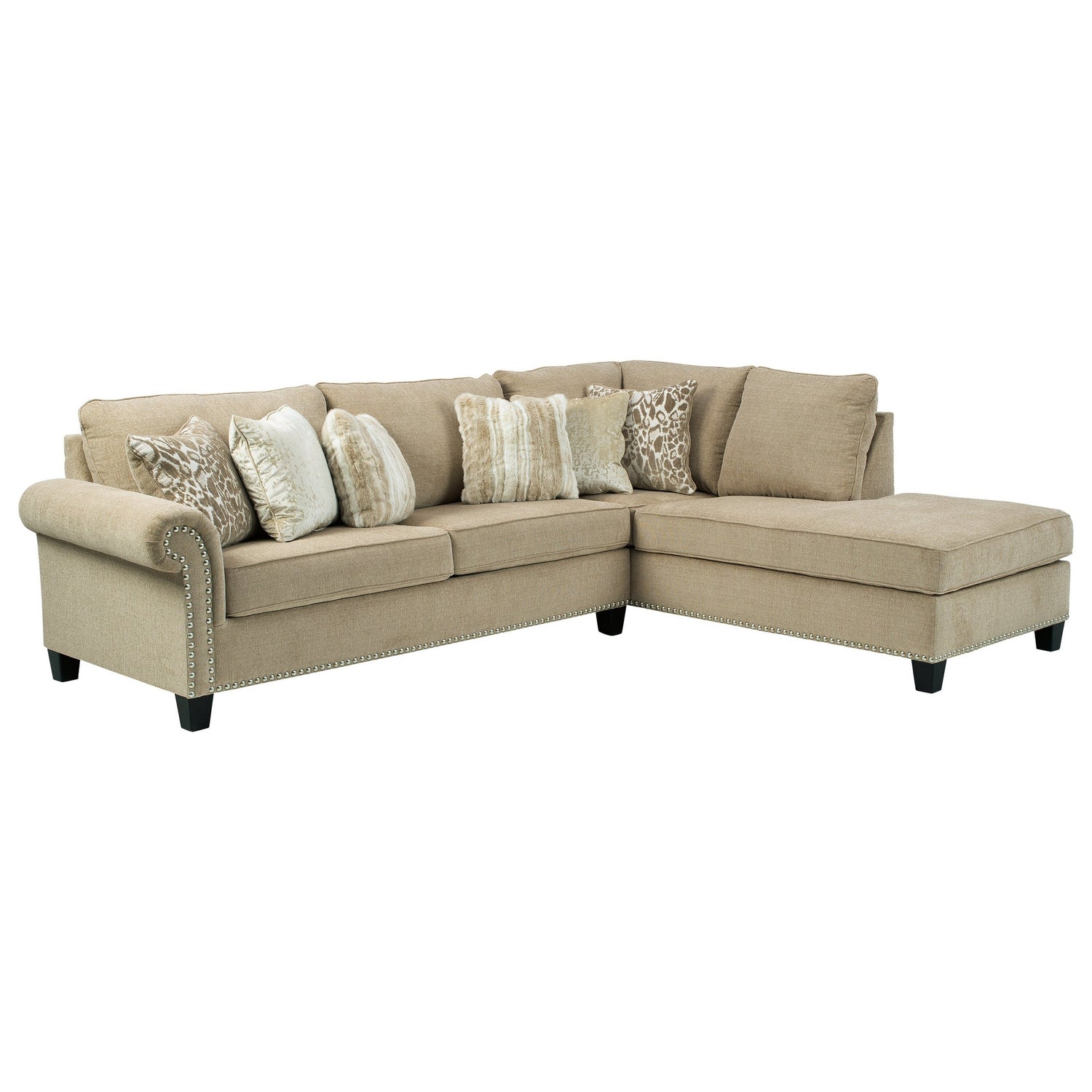 Dovemont 2-Piece Sectional with Chaise Ash-40401S1