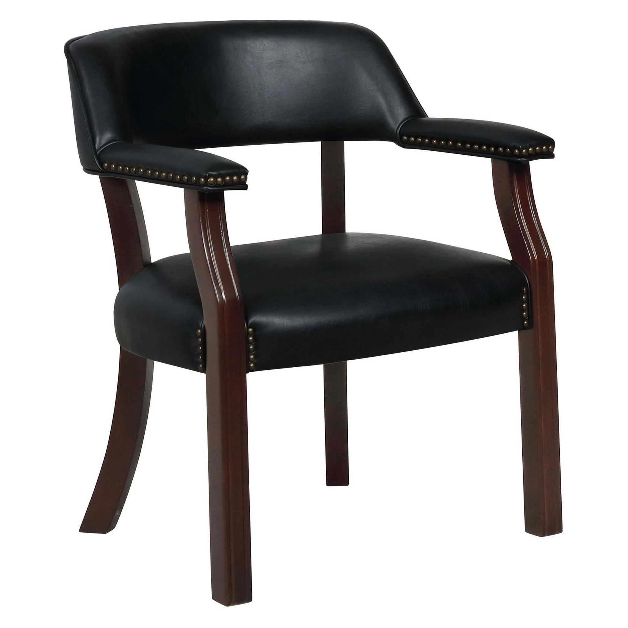 Coaster Office Chair With Nailhead Trim Black Beck s Furniture