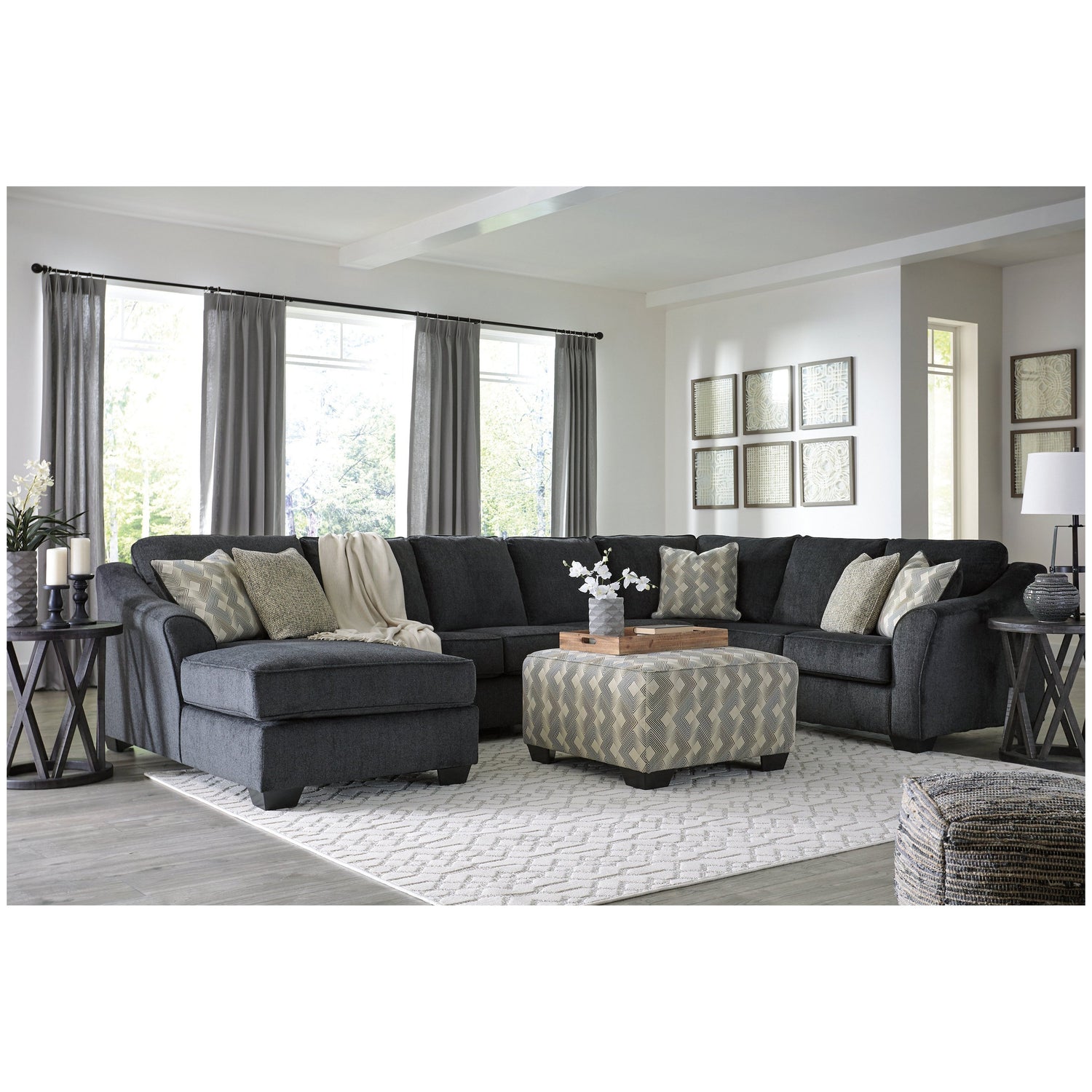 Eltmann 4-Piece Sectional with Chaise Ash-41303S7