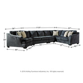 Eltmann 4-Piece Sectional with Cuddler Ash-41303S4
