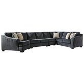 Eltmann 4-Piece Sectional with Cuddler Ash-41303S4