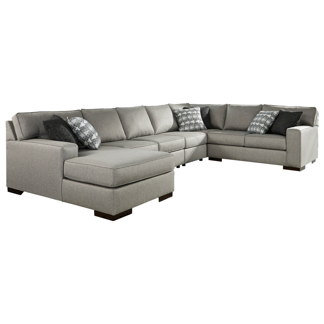 Marsing Nuvella 5-Piece Sleeper Sectional with Chaise Ash-41902S11