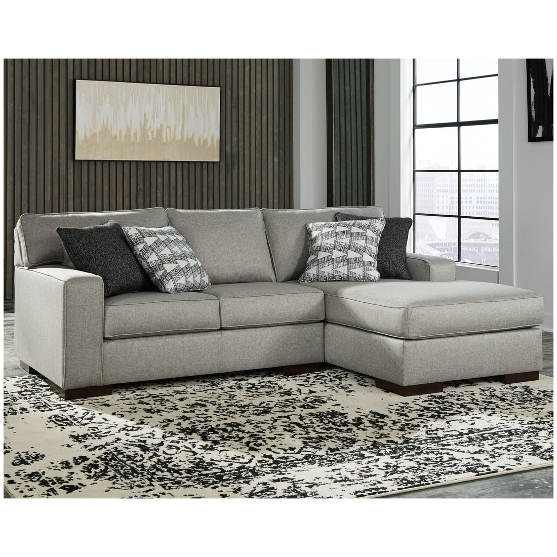 Marsing Nuvella 2-Piece Sectional with Chaise Ash-41902S2