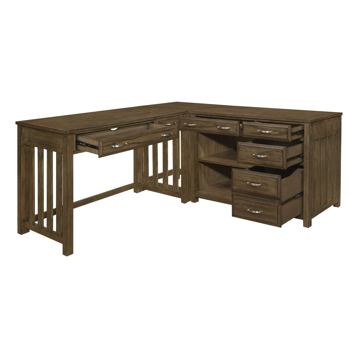 3pc Corner Desk (Desk+Corner+Credenza) 4522*3