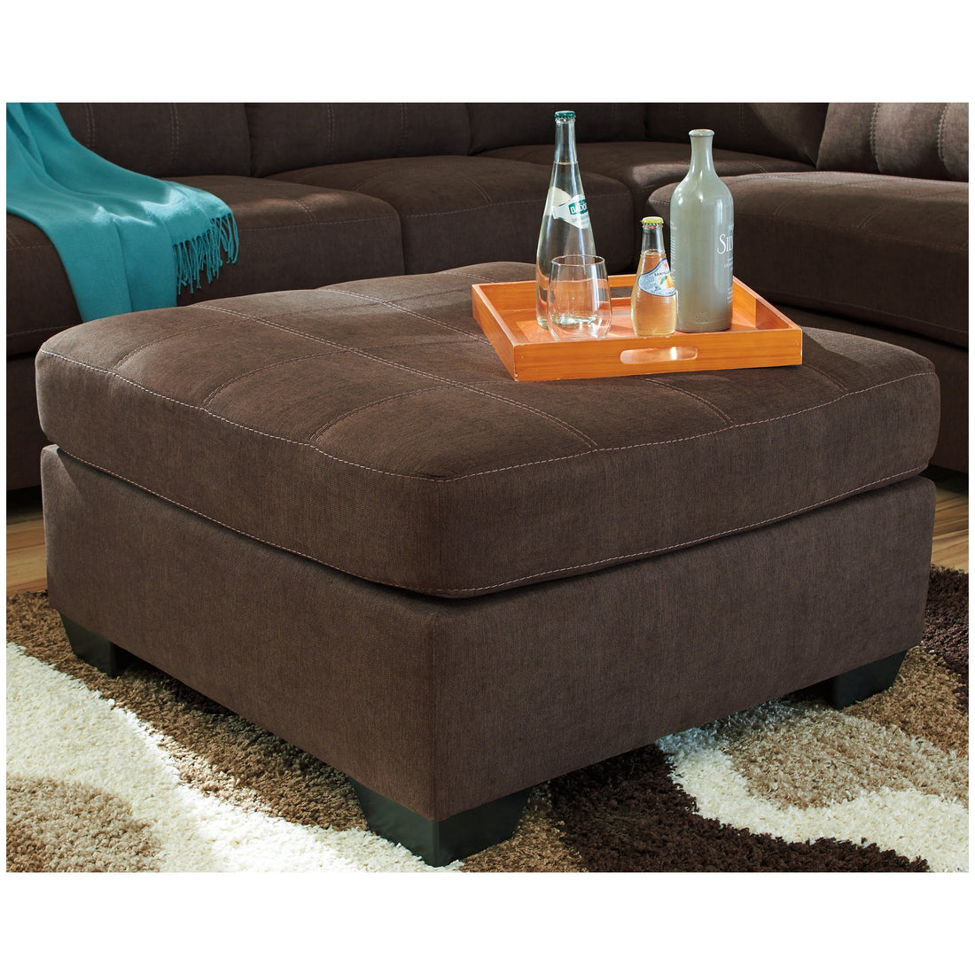 Maier Oversized Accent Ottoman Ash-4522108