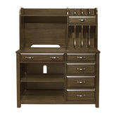 4pc Corner Desk (Desk+Corner+Credenza+Hutch) 4522*4