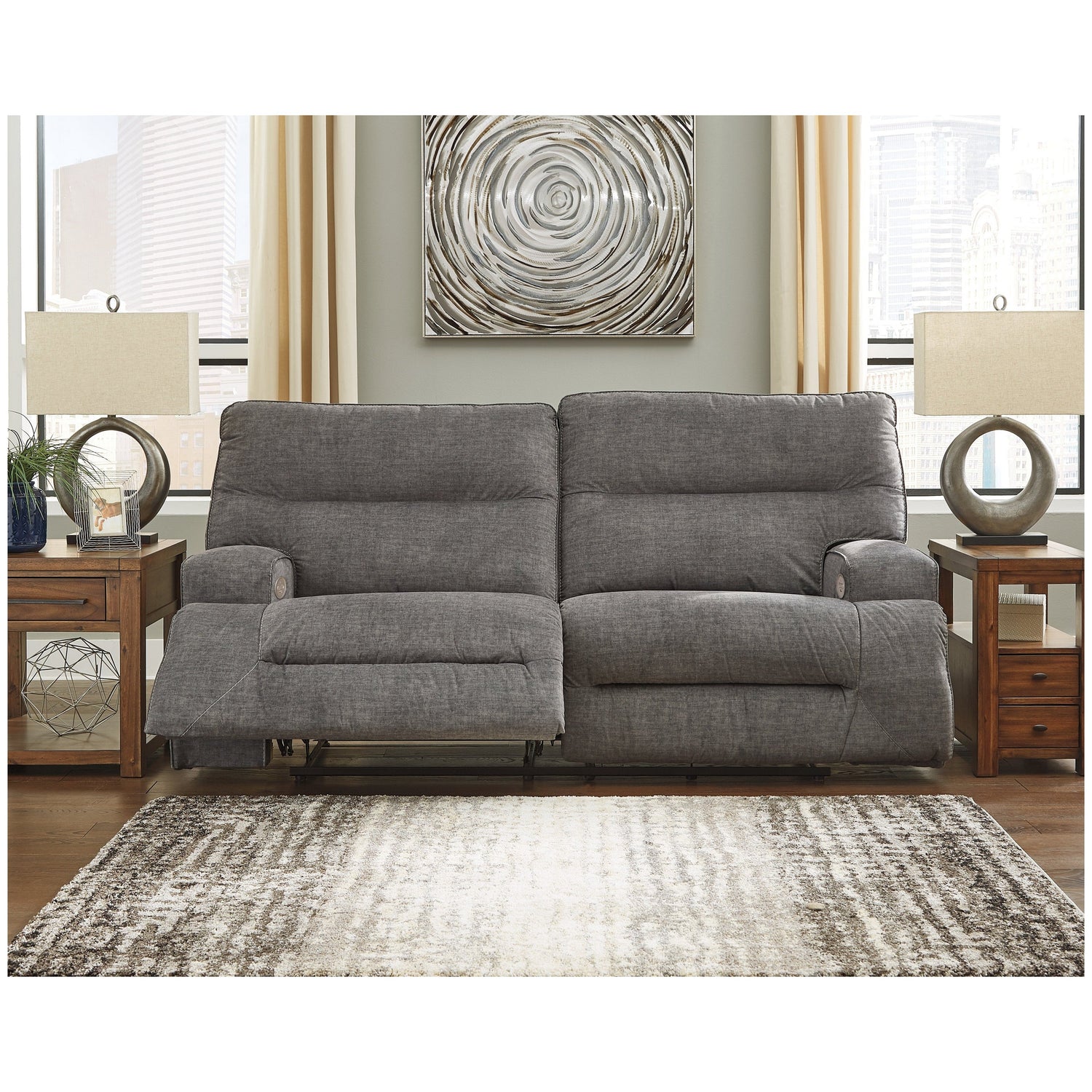 Coombs Power Reclining Sofa Ash-4530247