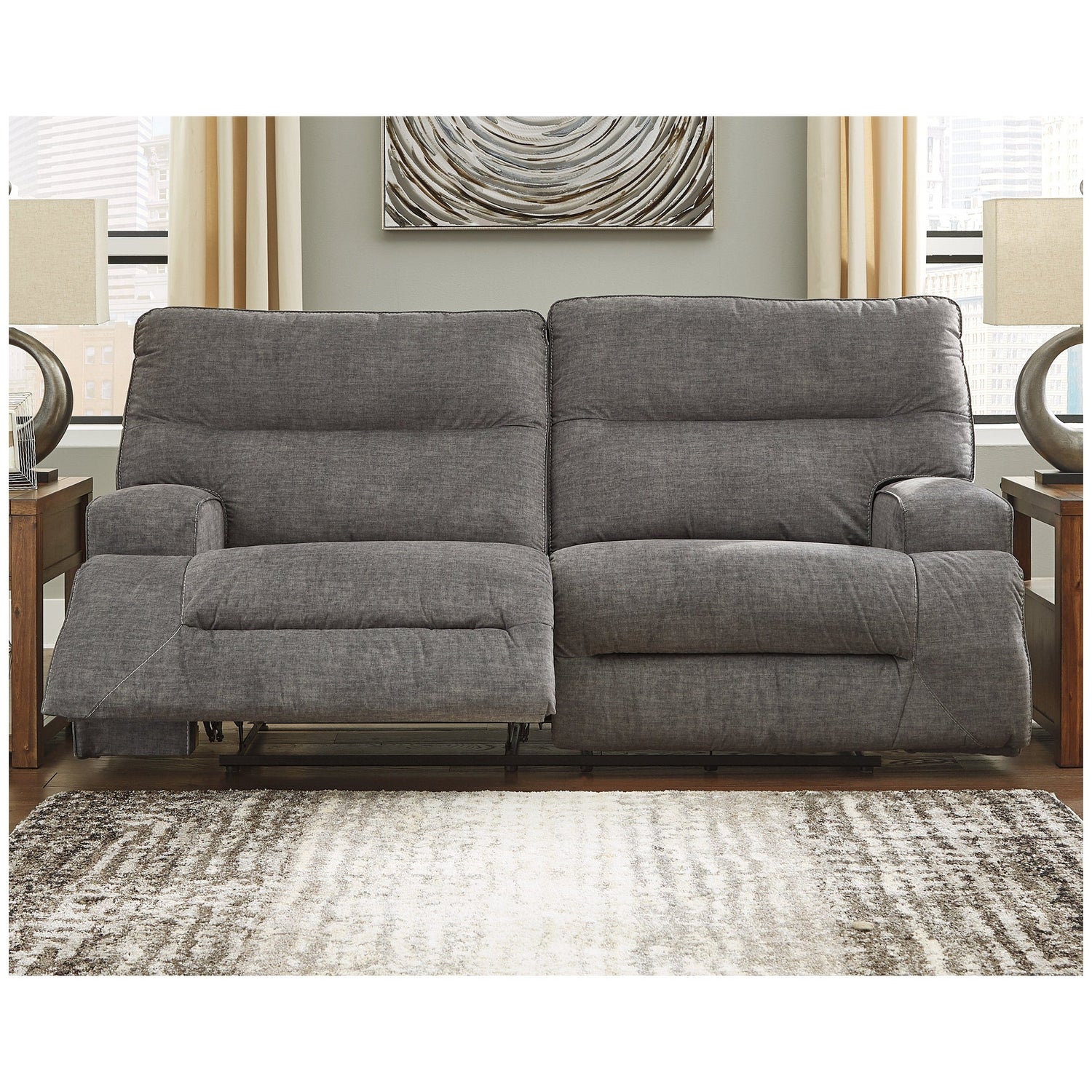 Coombs Reclining Sofa Ash-4530281
