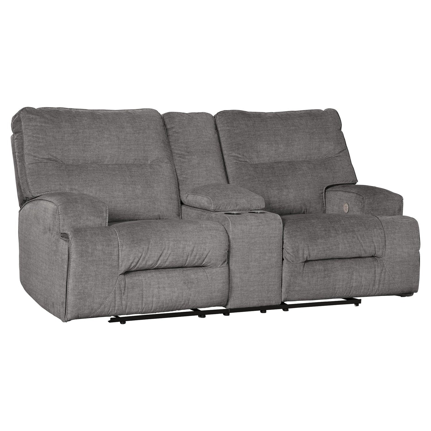 Coombs Power Reclining Loveseat with Console Ash-4530296