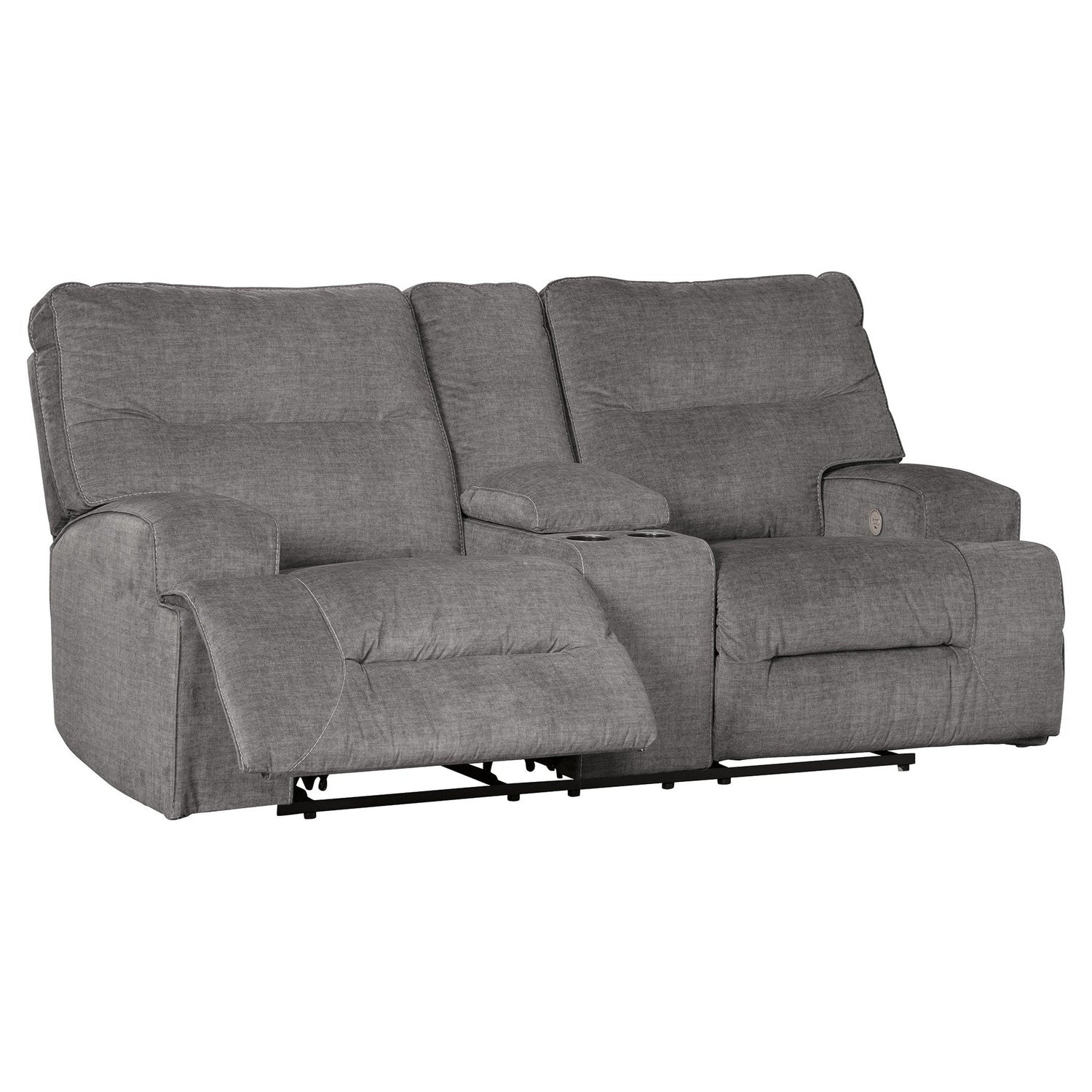 Coombs Power Reclining Loveseat with Console Ash-4530296